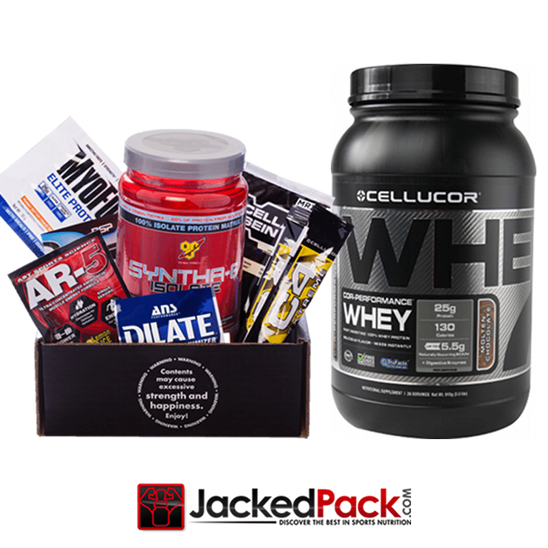 JackedPack FREE 2lb Cellucor Cor-Performance Whey Protein