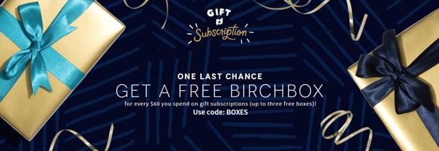 Birchbox Free Box with Gift Subscriptions