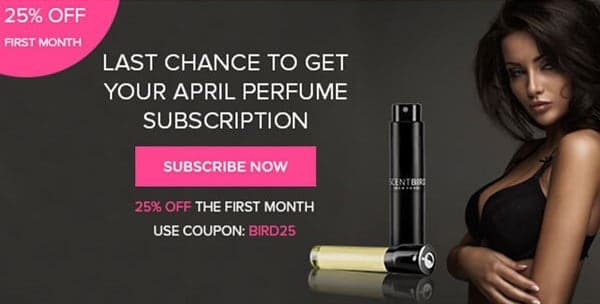 Save 25% Off Your 1st Scentbird Perfume Box