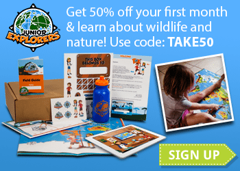 Get 50% off your first month at Junior Explorers! Inspire kids to care for the planet with Junior Explorers! Junior Explorers is a fun and educational monthly subscription that teaches kids, ages 6-11, about wildlife and nature. Every month, kids go on new virtual missions to new ecosystems to learn about the animals that live there. Kids receive a monthly kit in the mail with cool collectibles, as well as a secret code to complete the mission online with fun games and learning. For a limited time only, your readers can take 50% off the 1st month of any subscription with code TAKE50 at checkout.