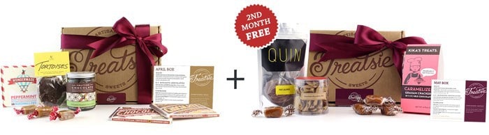 Join Treatsie today and get a 2nd Month Free