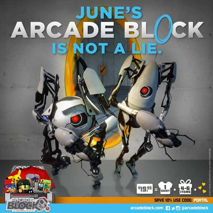 Arcade Block June 2015 Box Spoiler - Portal 2