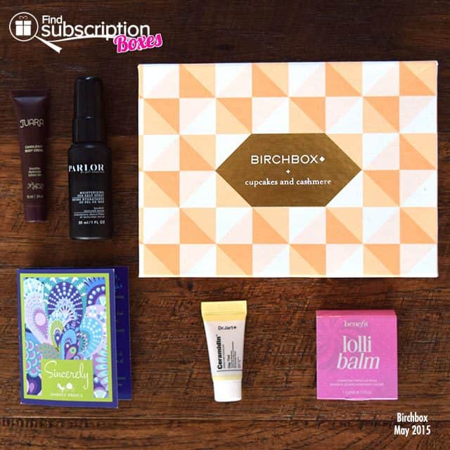 Birchbox May 2015 Cupcakes and Cashmere Box Review - Box Contents