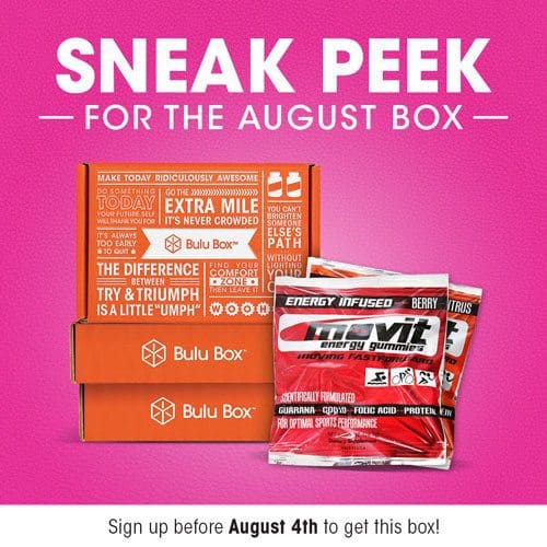 Bulu Box August 20Bulu Box August 2015 Box Spoiler - Movit15 Box Spoiler - Move It