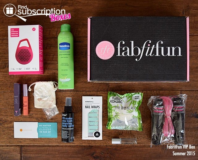 FabFitFun Summer 2015 VIP Box Review - Box Contents