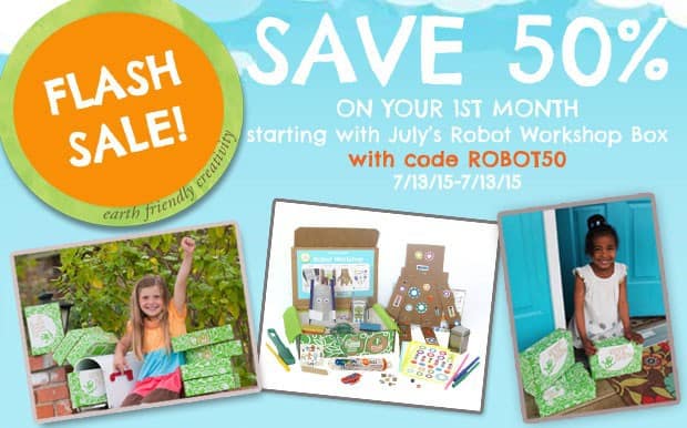 Green Kid Crafts Robot Workshop Box Flash Sale