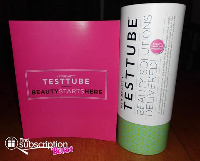 NewBeauty TestTube July 2015 Box Review - Product Card & Tube