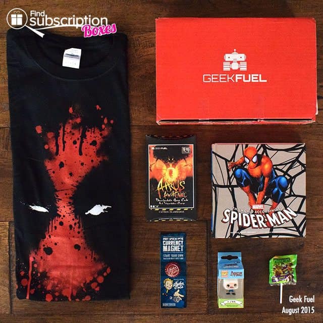 Geek Fuel August 2015 Box Review - Box Contents
