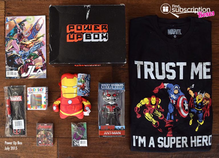 Power Up Box July 2015 Box Review - Box Contents