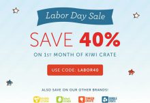 Kiwi Crate Labor Day Coupon Code