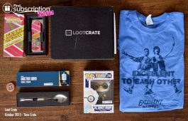 Loot Crate October 2015 Box Review - Time Crate | Find Subscription Boxes