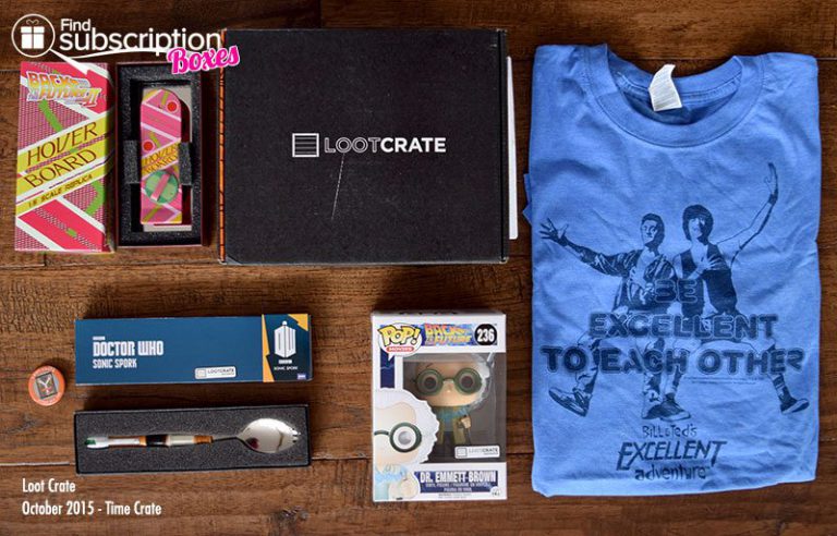 Loot Crate October 2015 Box Review - Time Crate