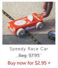 Kiwi Crate Speedy Race Car -Kiwi Crate Stocking Stuffers Just $1.47