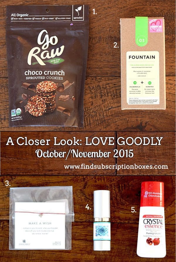 LOVE GOODLY Review - October/November 2015 Inside the Box