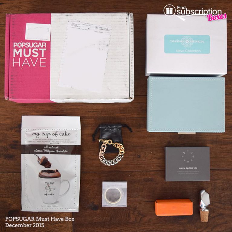 December 2015 POPSUGAR Must Have Box Review - Box Contents
