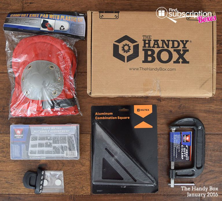 January 2016 The Handy Box Review - Box Contents