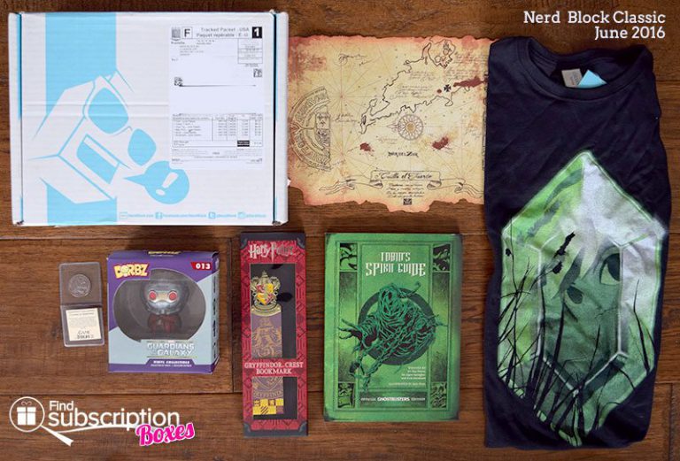 June 2016 Nerd Block Classic Review - Box Contents