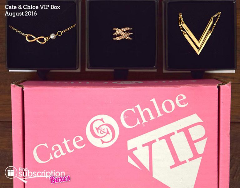 Cate & Chloe August 2016 VIP Box Review - Box Contents