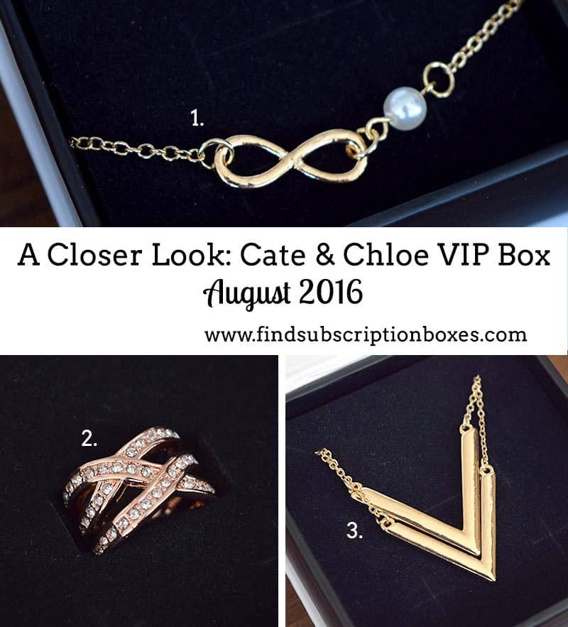 Cate & Chloe August 2016 VIP Box Review - Inside the Box