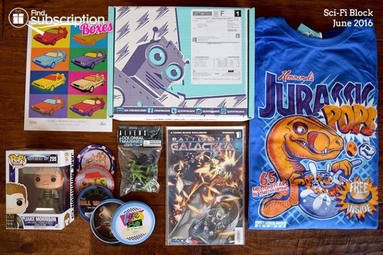 Sci-Fi Block Review - June 2016 - Box Contents