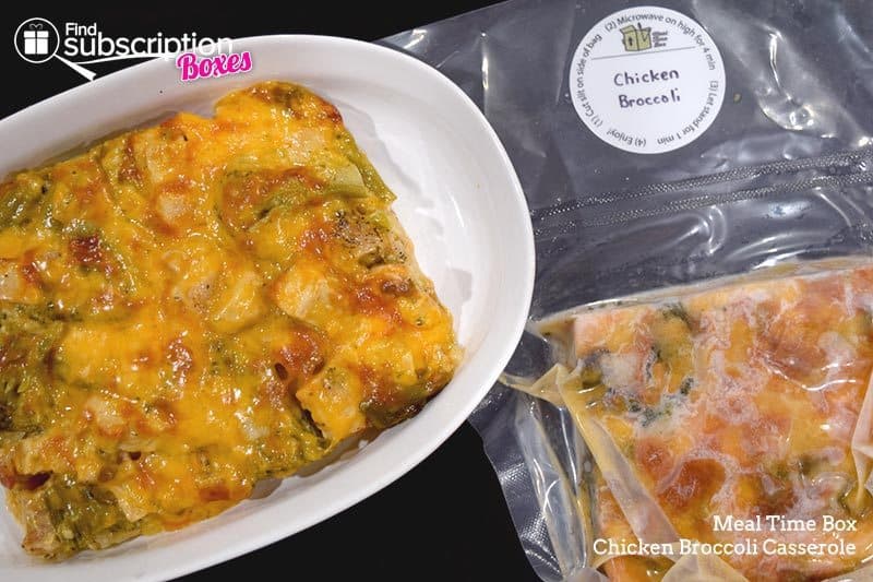 August 2016 Meal Time Box Review - Chicken Broccoli Casserole