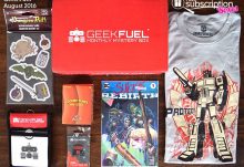 August 2016 Geek Fuel Box Review - Box Contents