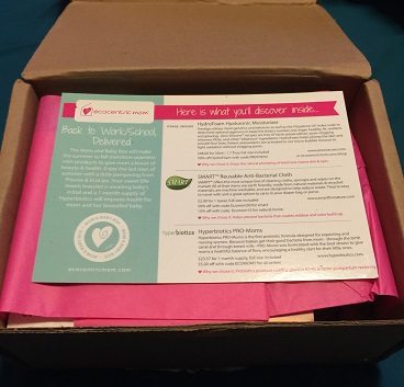 Ecocentric Mom August 2016 Mom & Baby Box Review - Product Card