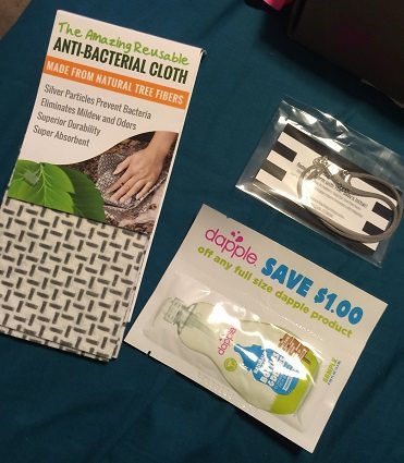 Ecocentric Mom August 2016 Mom & Baby Box Review - Bracelet & Anti-Bacterial Cloth