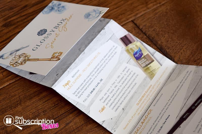 September 2016 GLOSSYBOX Review - Product Card