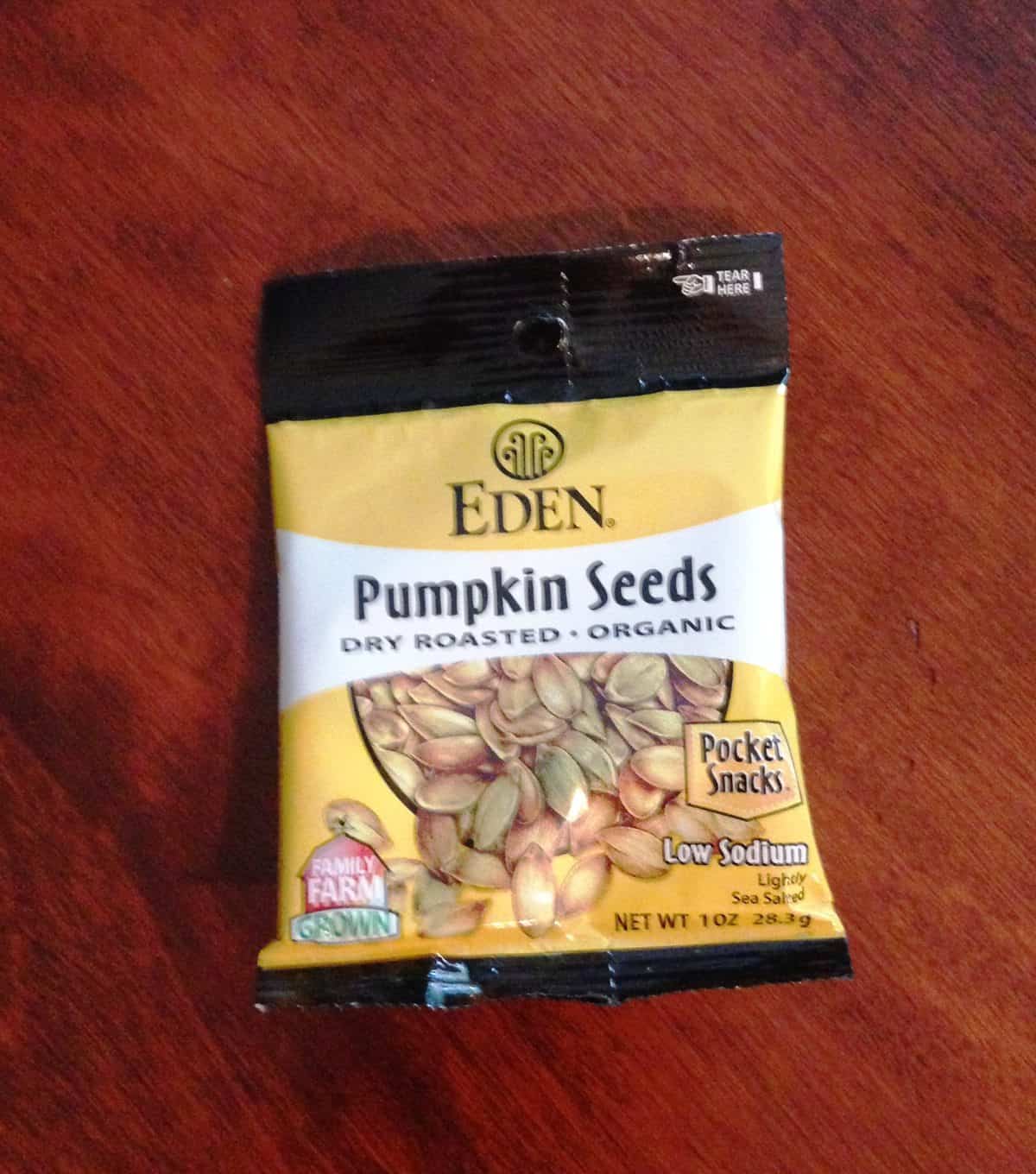 Bright Snack October 2016 Healthy Snack Box Review - Pumpkin Seeds