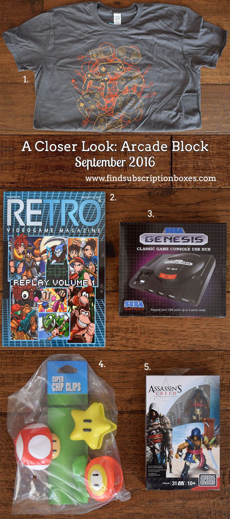 Retro video online game subscription box