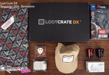 Loot Crate DX December 2016 Review - Revolution - Box Contents