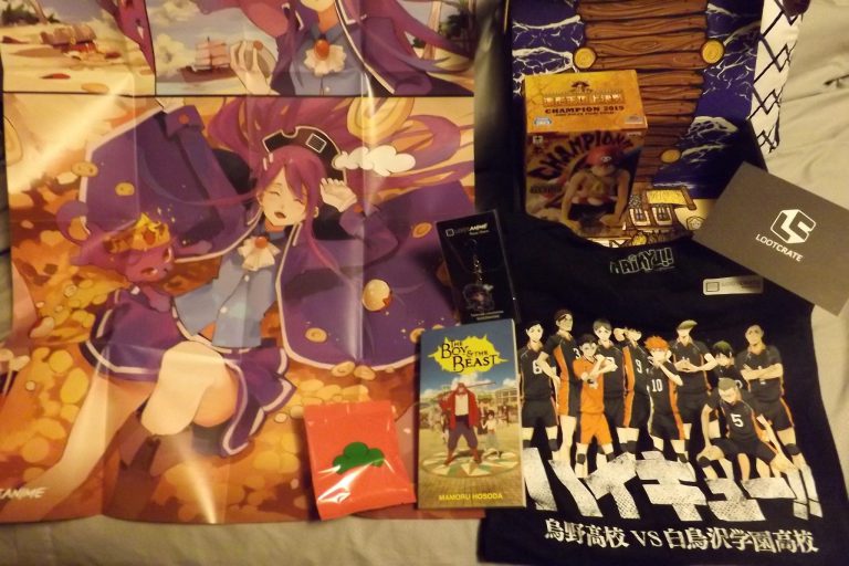 February 2017 Loot Anime Review - Box Contents