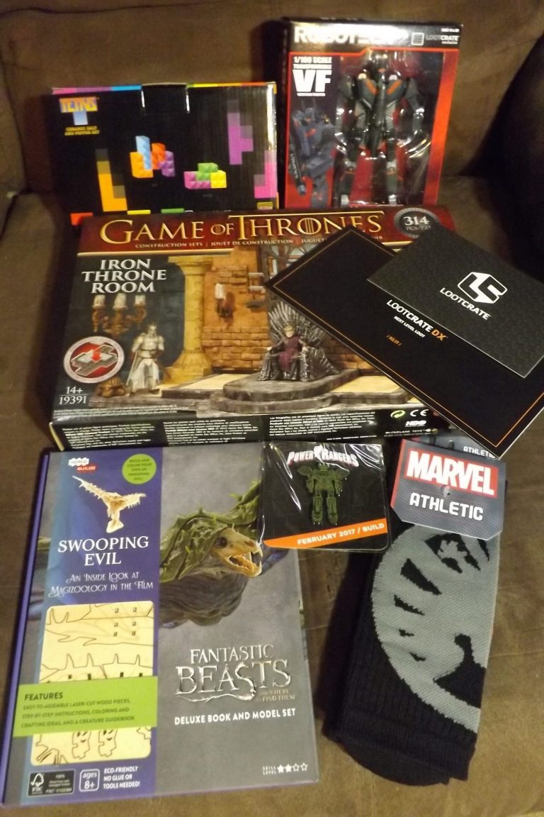 February 2017 Loot Crate DX Review - Box Contents