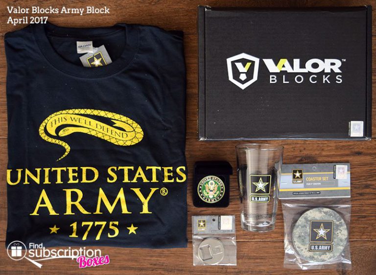 April 2017 Valor Blocks Army Block Review - Box Contents
