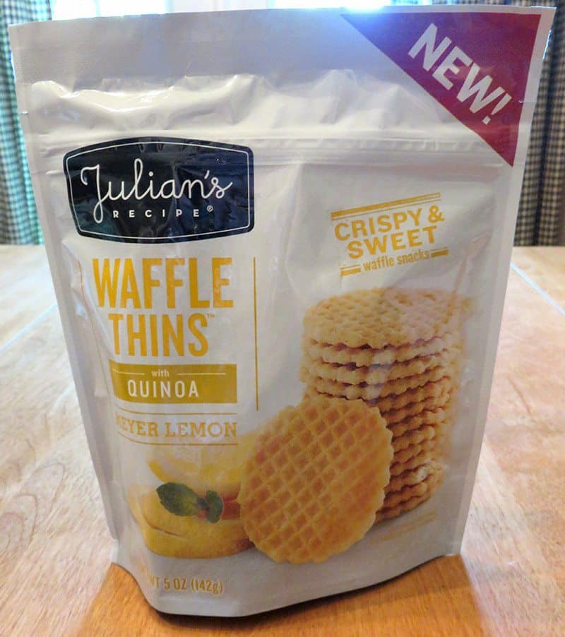 June 2017 Degustabox Review - Julian's Recipes Waffle Thins with Quinoa