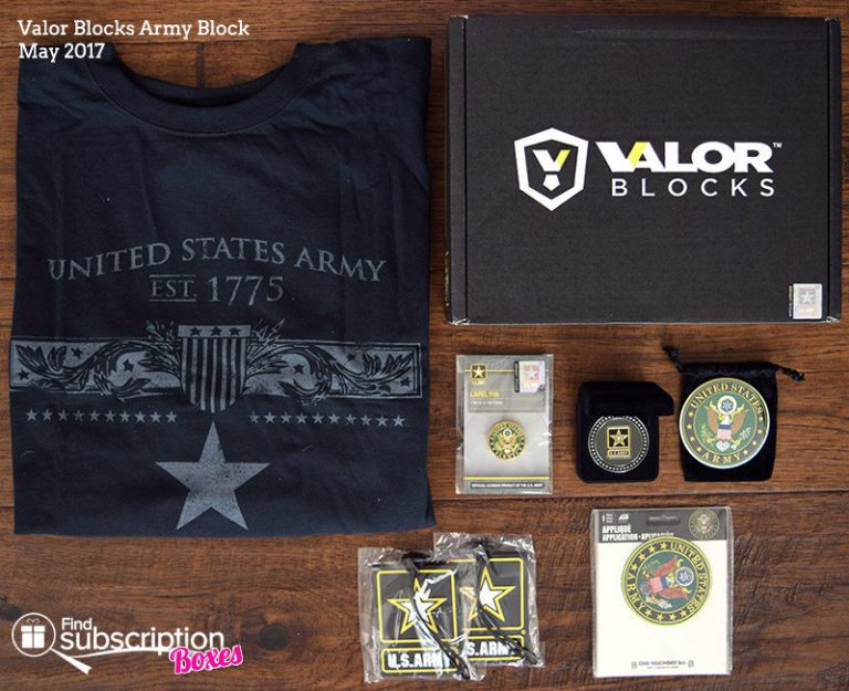 May 2017 Valor Blocks Army Block Review - Box Contents