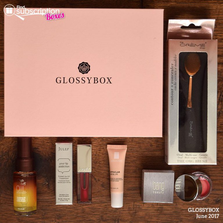 June 2017 GLOSSYBOX Review - Box Contents