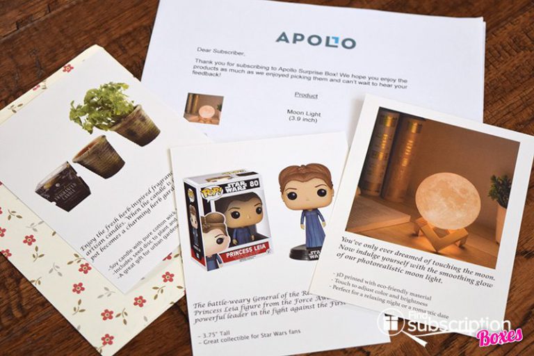 August 2017 Apollo Surprise Box Review - Cards