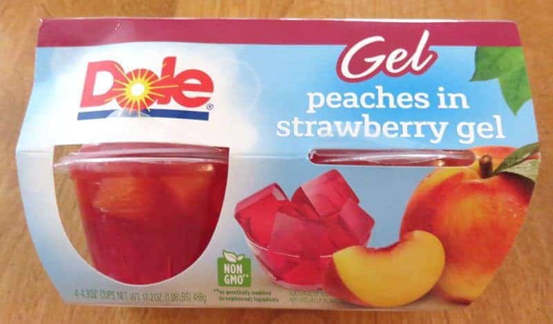 August 2017 Degustabox Review - Dole Gel Peaches & Strawberry