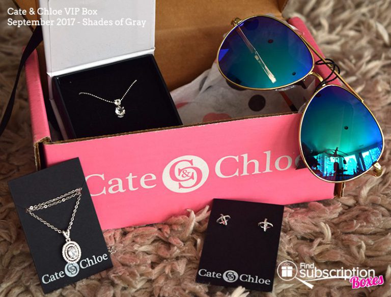 September 2017 Cate & Chloe VIP Box Review – Shades of Gray - Box Contents