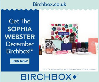December 2014 Birchbox UK Sophia Webster Box