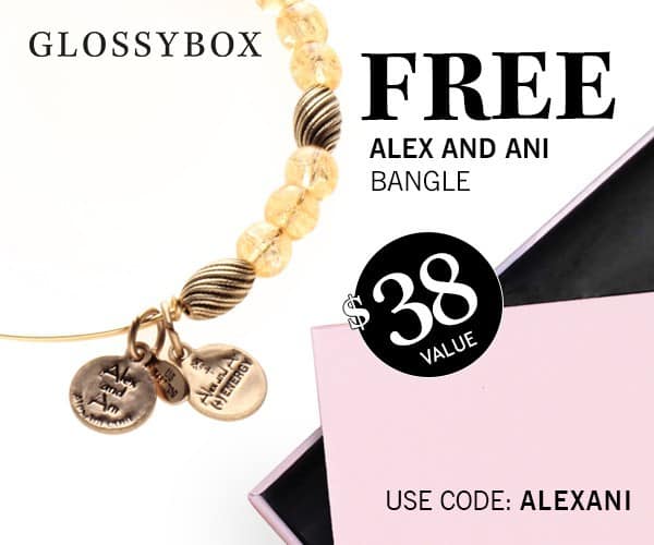 GLOSSYBOX Free Alex and Ani Bangle Coupon