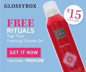 GLOSSYBOX March 2016 Free Rituals Yogi Flow Shower Gel