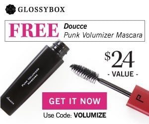 January 2016 GLOSSYBOX Free Gift Coupon - Doucce Punk Volumizer Mascara