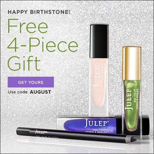 Julep Maven Free August Birthstone Welcome Box