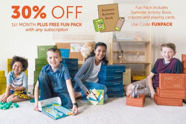 Kiwi Crate - 30% Off + FREE Gift with Any Tinker Crate, Doodle Crate, Kiwi Crate or Koala Crate Subscription