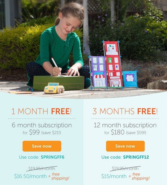 Get Up to 3 FREE Months of Koala Crate, Kiwi Crate, Tinker Crate or Doodle Crate