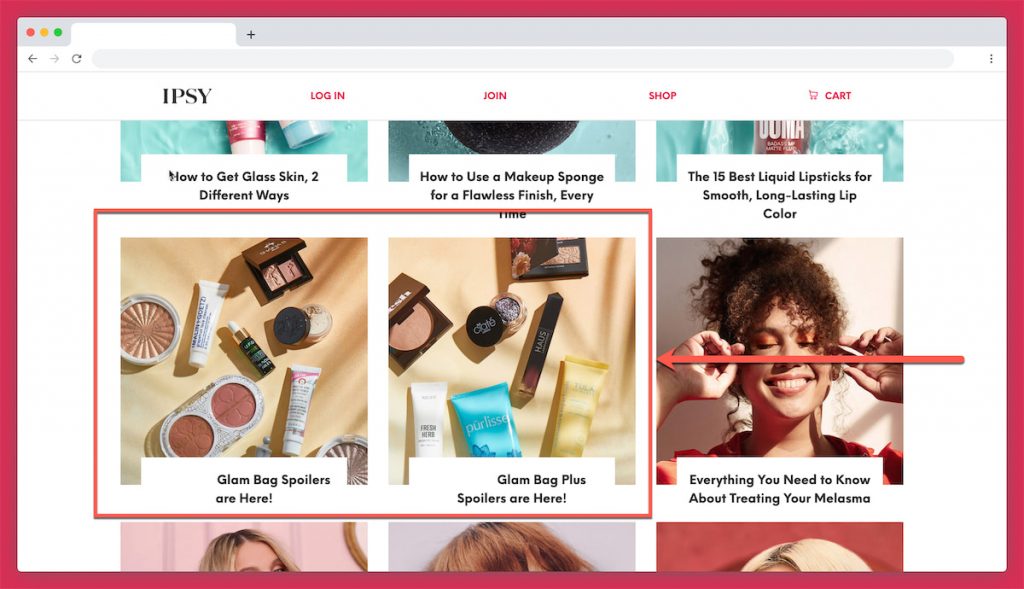 Ipsy Box spoilers on their blog